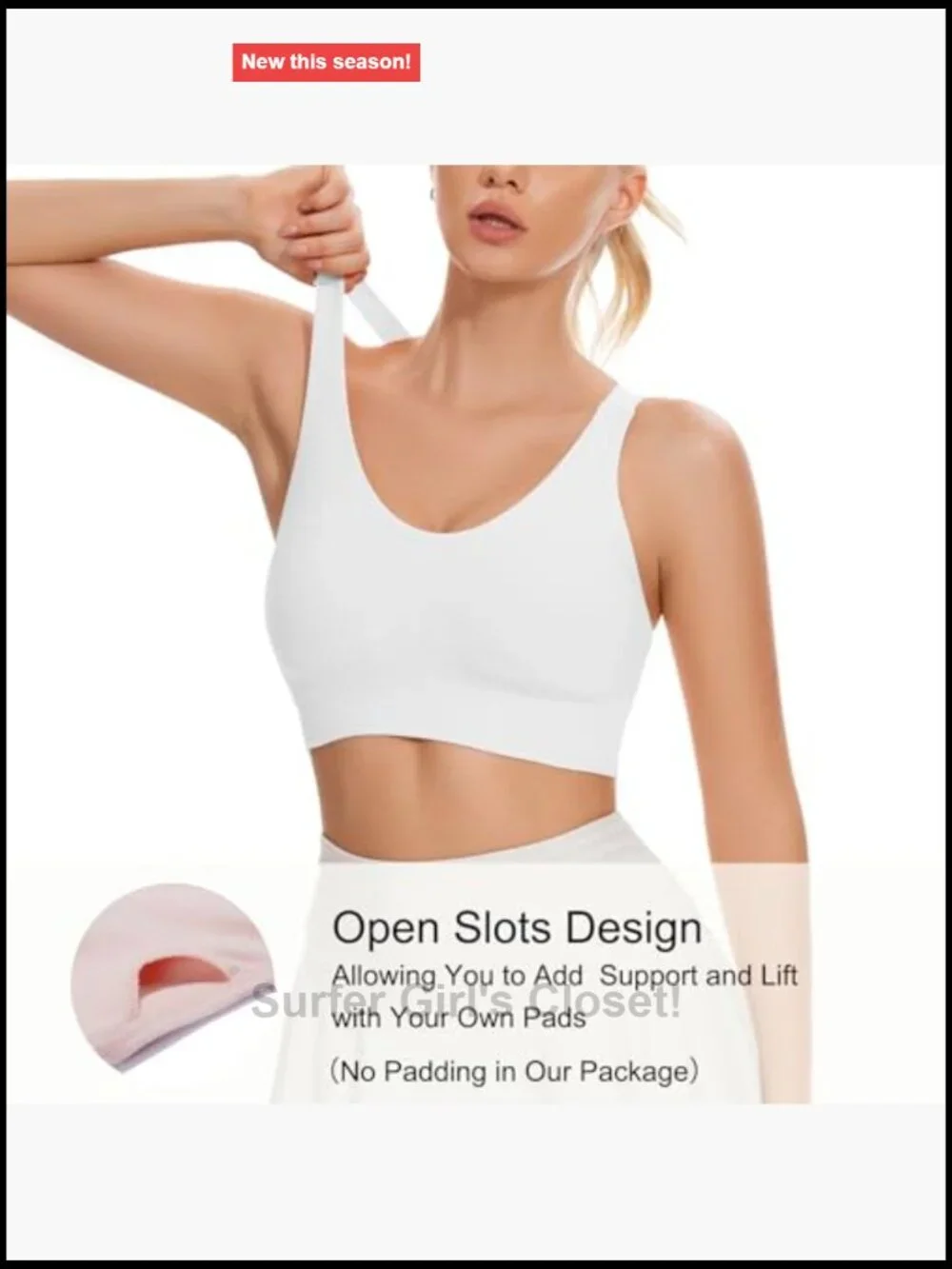 Unpadded Medium Support Criss Cross Back Strappy Sports Bra Workout Top